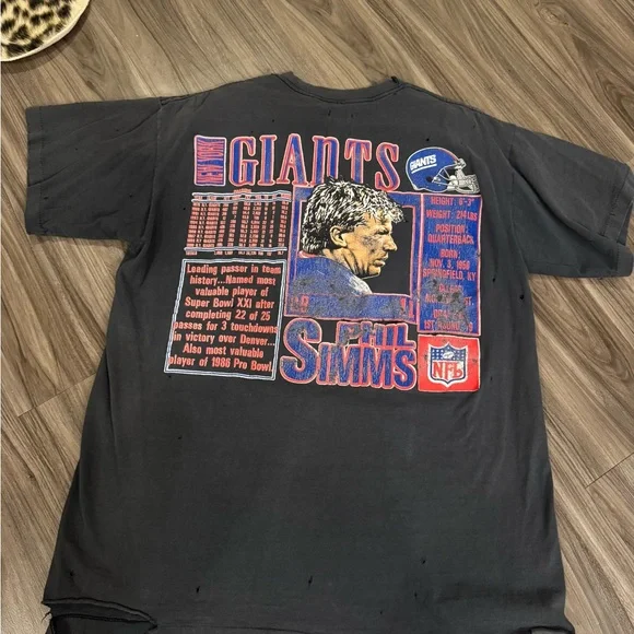 Vintage Phil Simms tee New York giants 90s nutmeg - Picture 5 of 5
